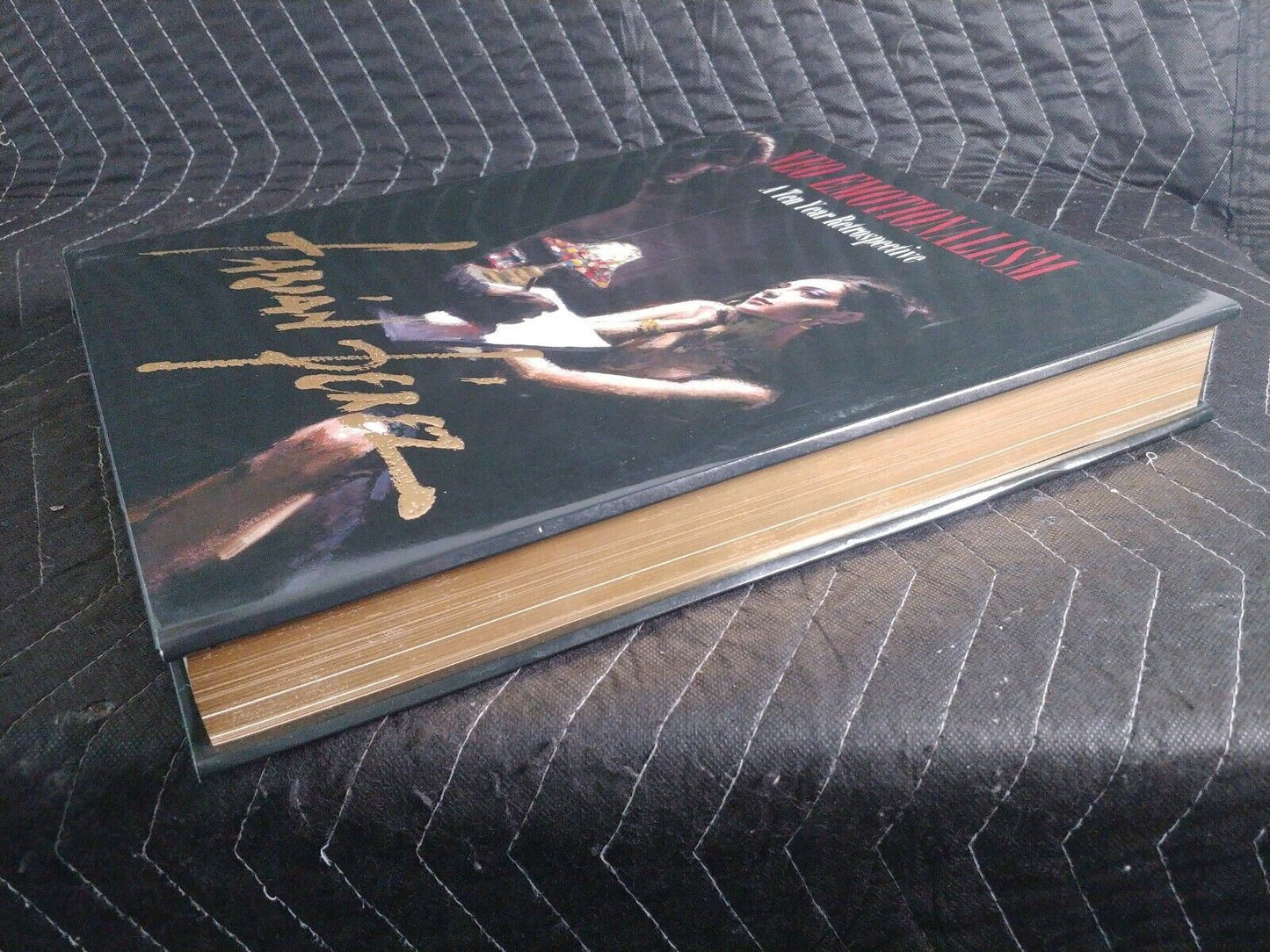 Deluxe Neo Emotionalism Fabian Perez Art Book Signed by Publicist - Gold Gilded