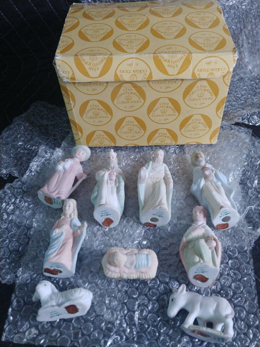 Lefton The Christopher Collection 9 Piece Nativity Set -1983