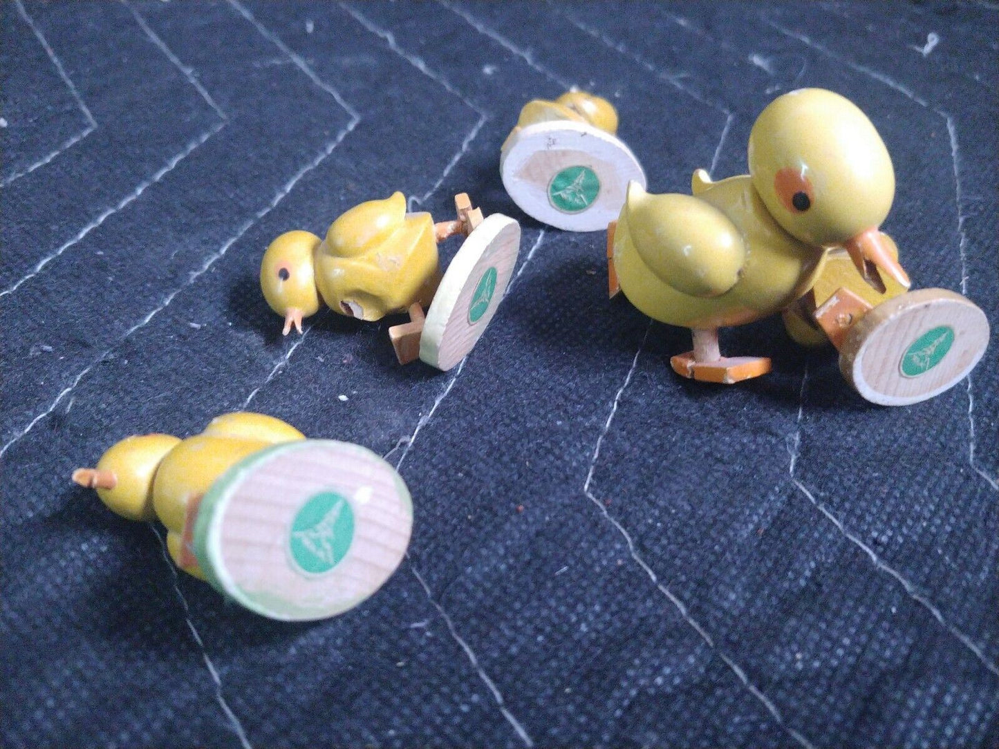 Vintage WENDT KUHN WUK ERZGEBIRGE WOOD Chicks Ducks Easter Germany