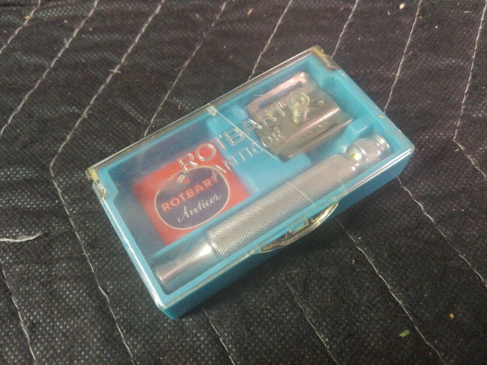 Rotbart Anticor mini head safety razor vintage 1960's in case - Made i ...