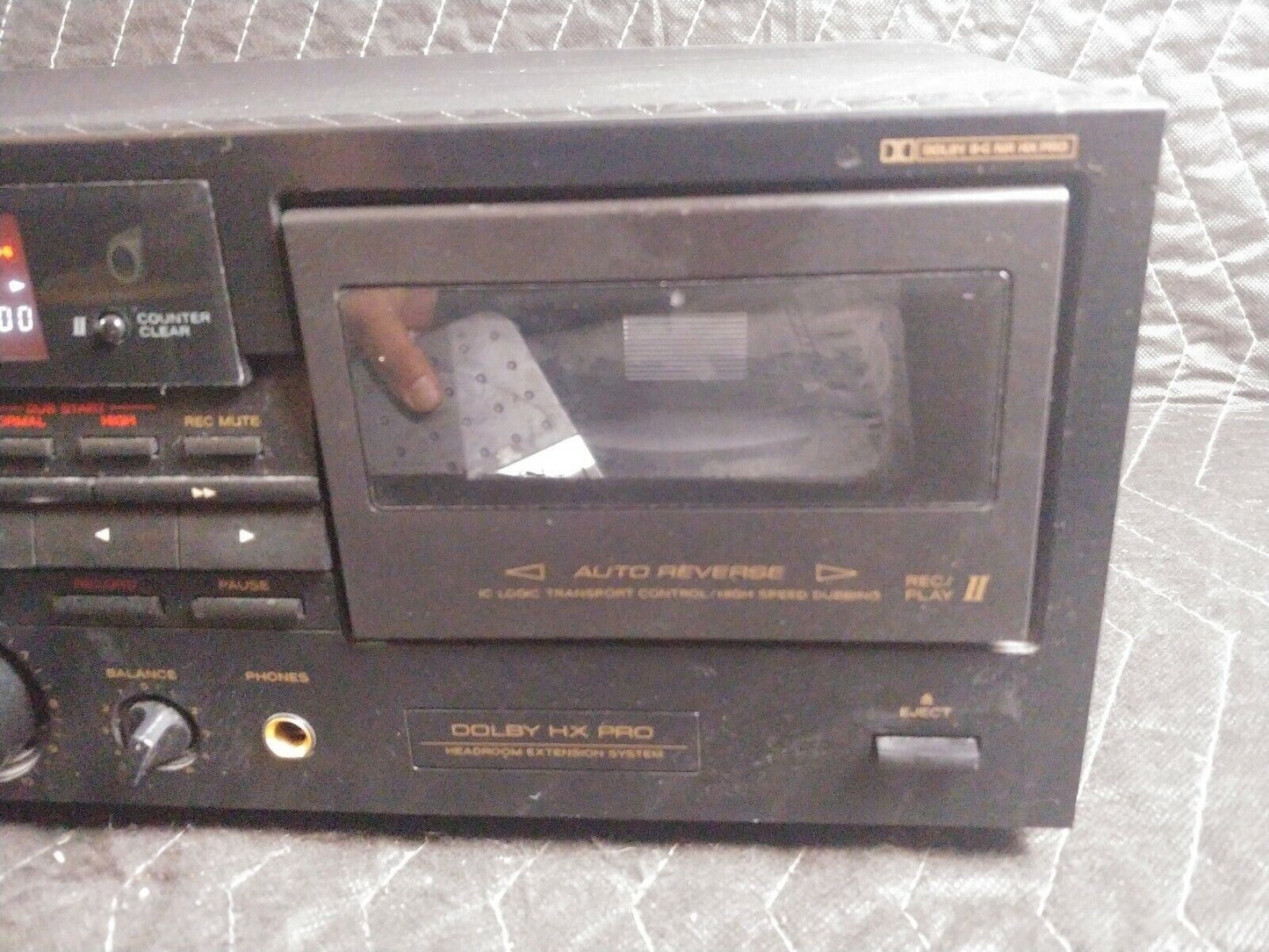 Vintage Teac W700R Dual Cassette Tape Deck Stereo W700R - Needs Belts