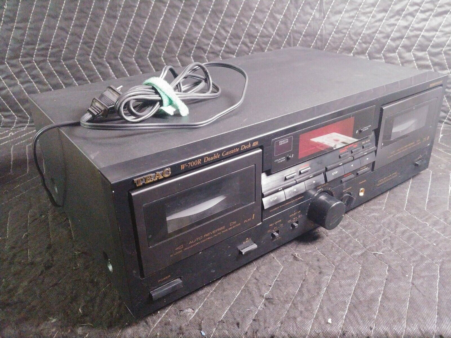 Vintage Teac W700R Dual Cassette Tape Deck Stereo W700R - Needs Belts