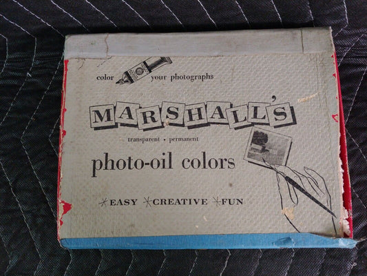 Vintage Marshall’s Transparent Photo Oil Color Set Hand Painting (09)