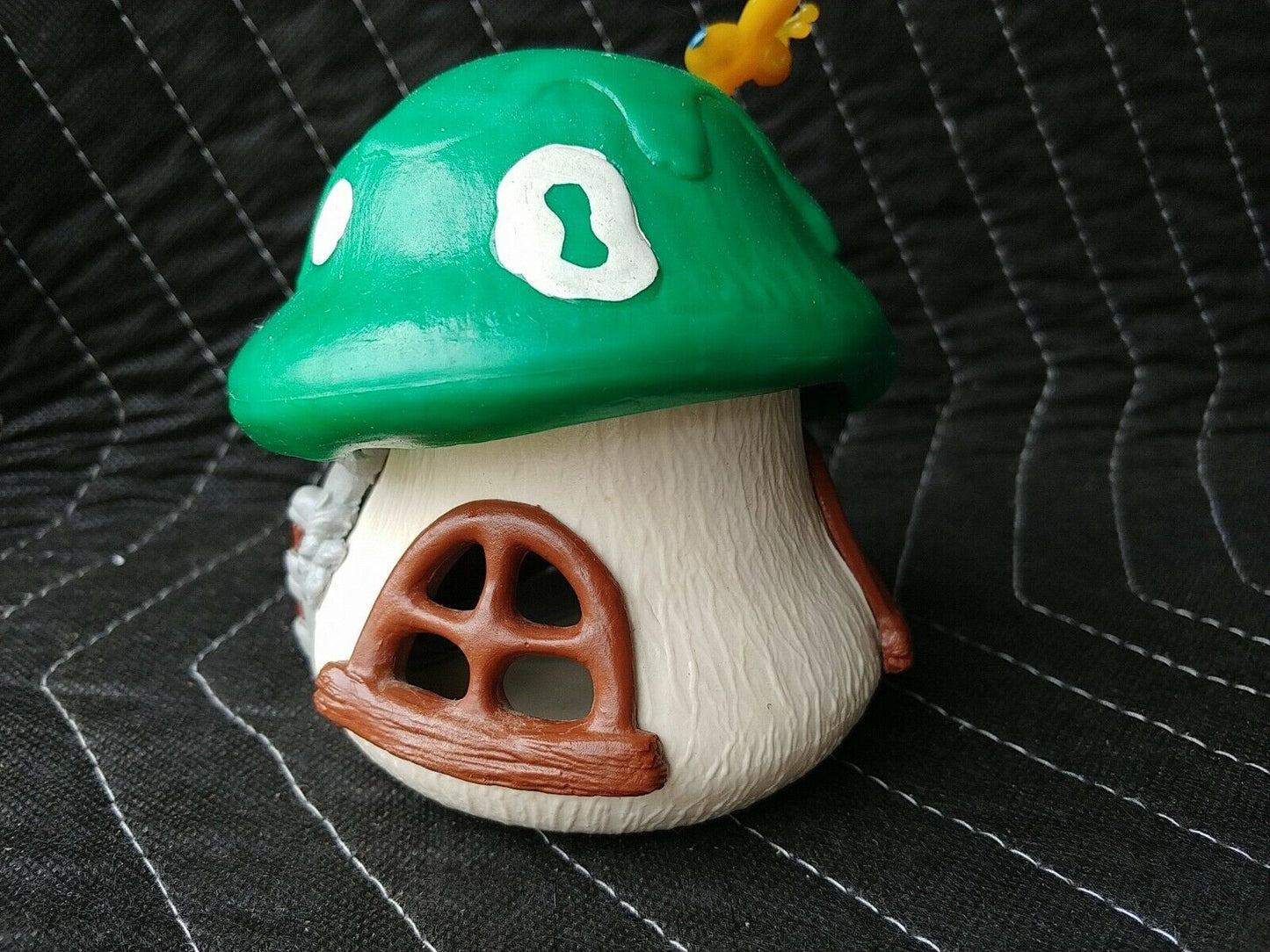 Vintage Smurfs Original Mushroom House Cottage Green - 1978 Schleich Peyo