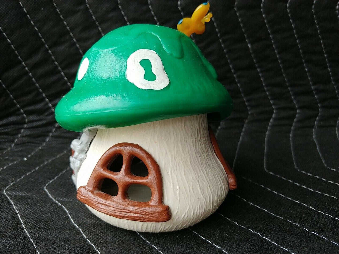 Vintage Smurfs Original Mushroom House Cottage Green - 1978 Schleich Peyo