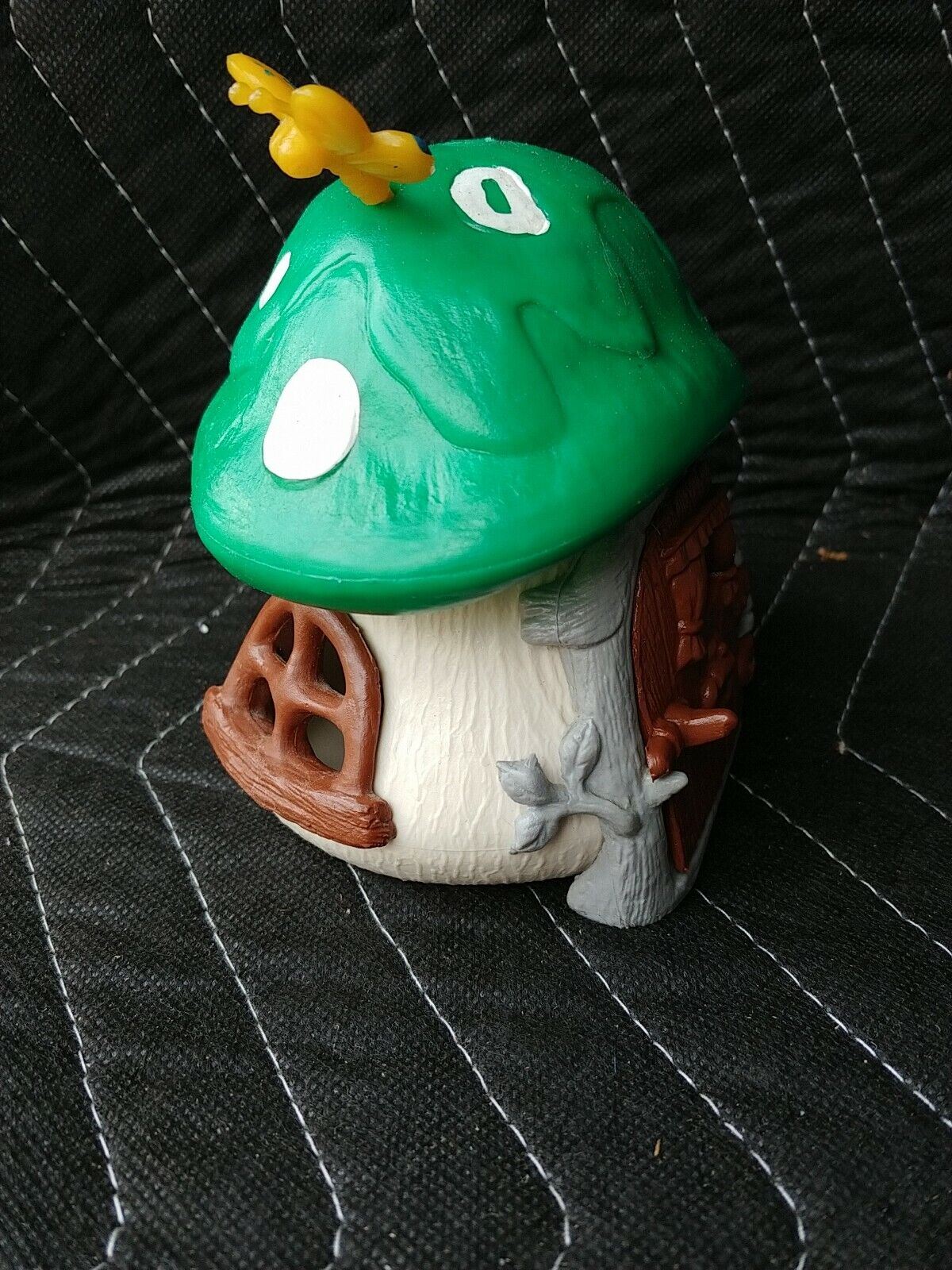 Vintage Smurfs Original Mushroom House Cottage Green - 1978 Schleich Peyo