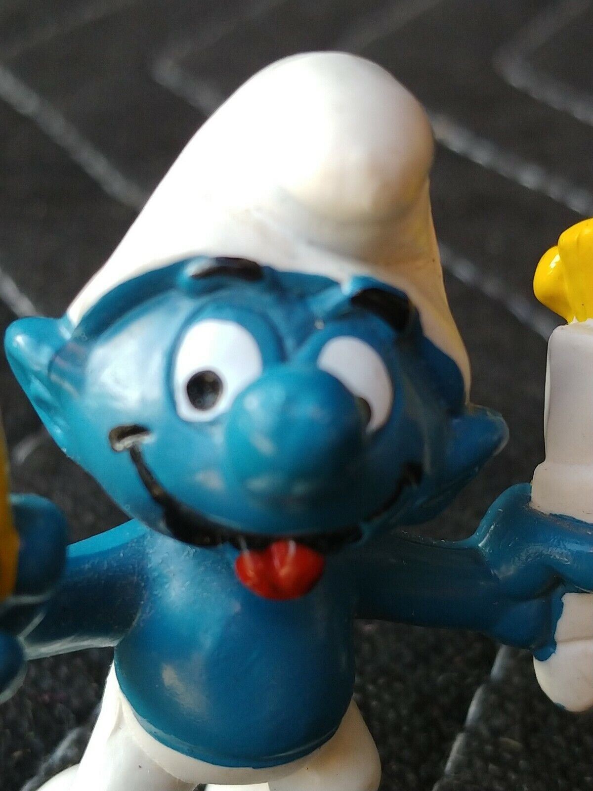 1980 French Fry Smurf Schleich Peyo Made In Hong Kong