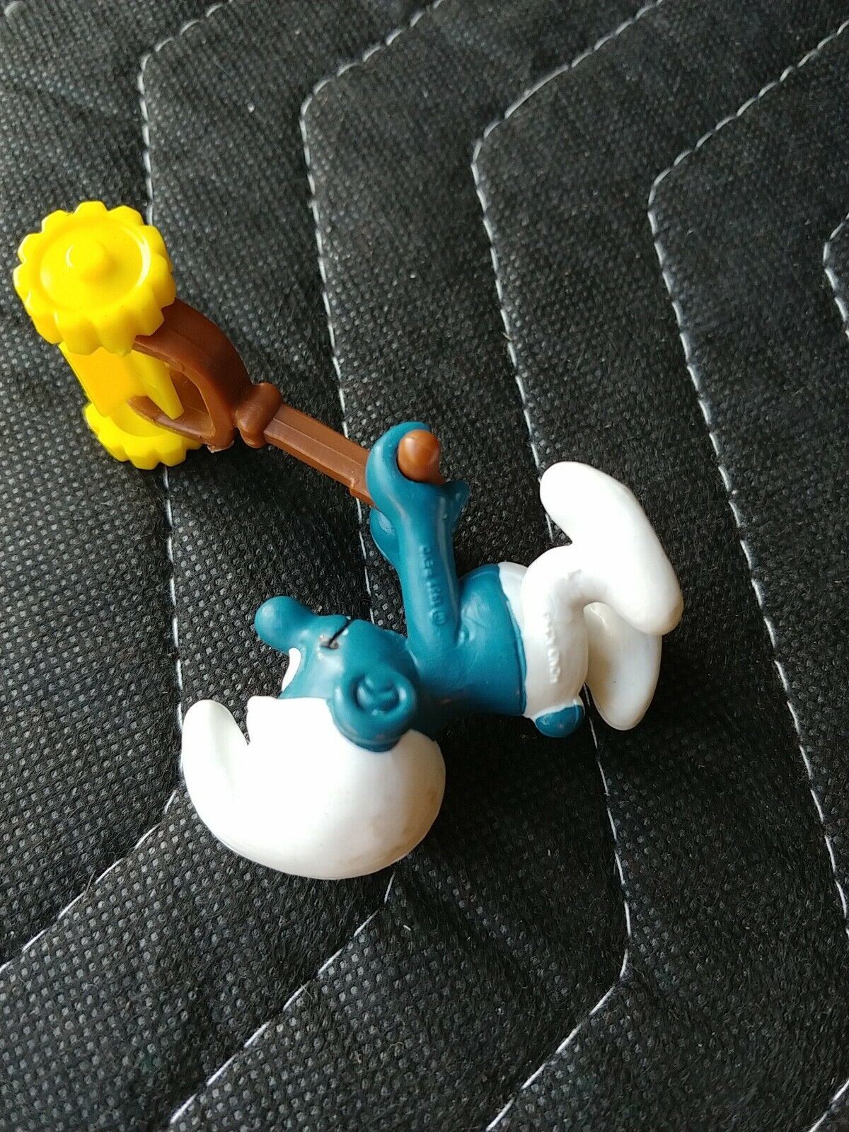 1981 Lawn Mower Smurf Peyo Schleich Made in Hong Kong