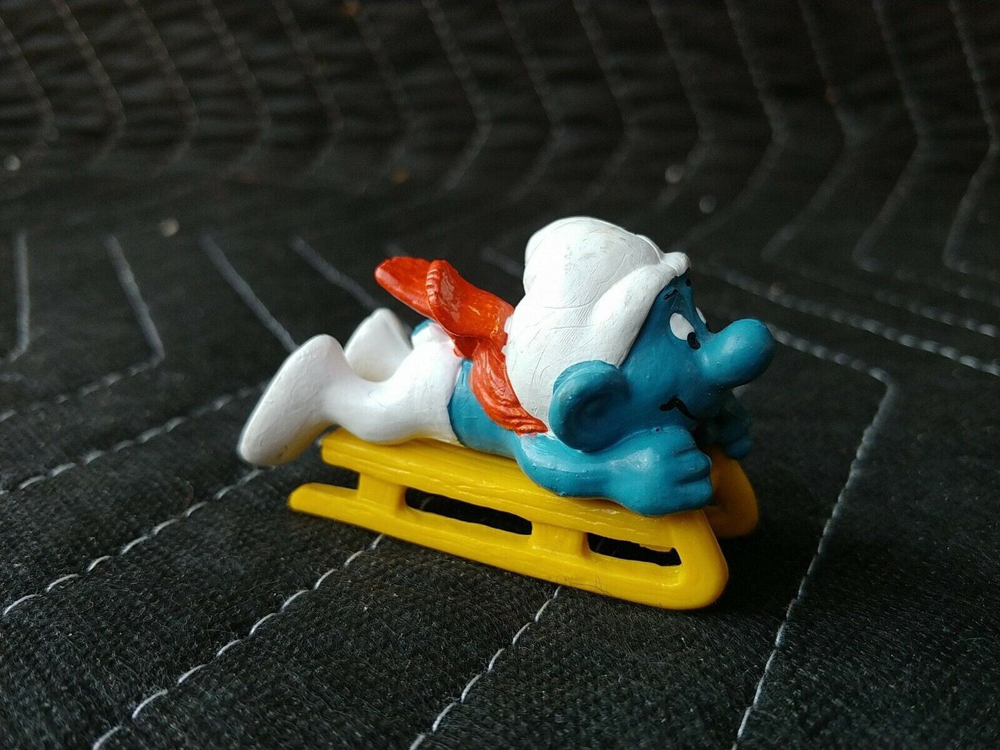 Sled Smurf Peyo Schleich Made In West Germany
