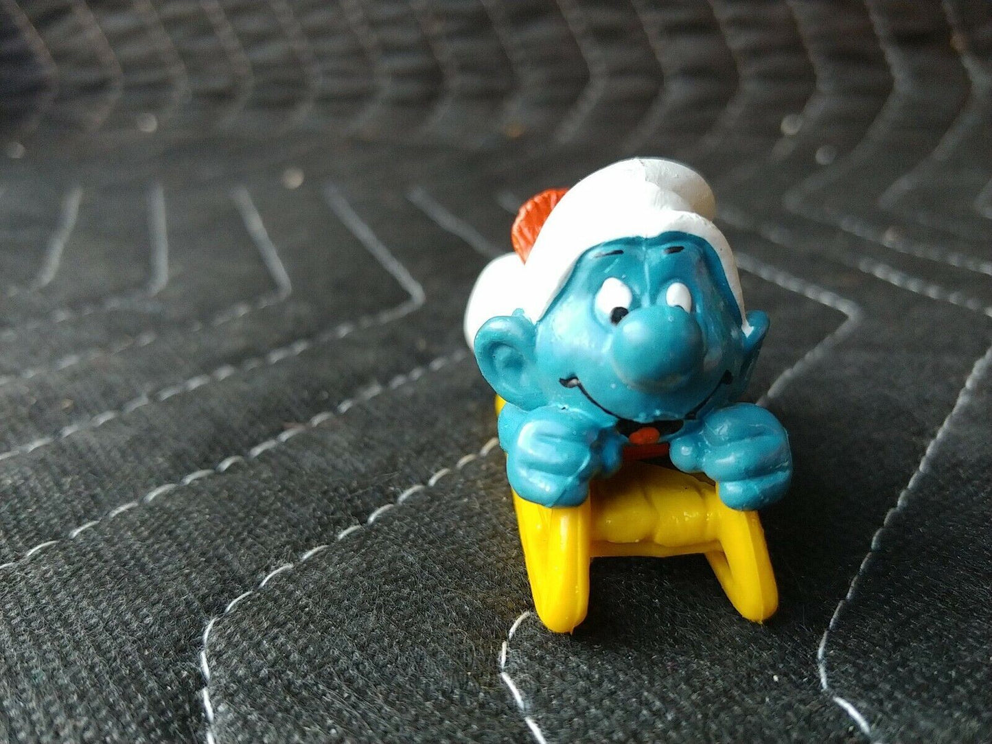 Sled Smurf Peyo Schleich Made In West Germany