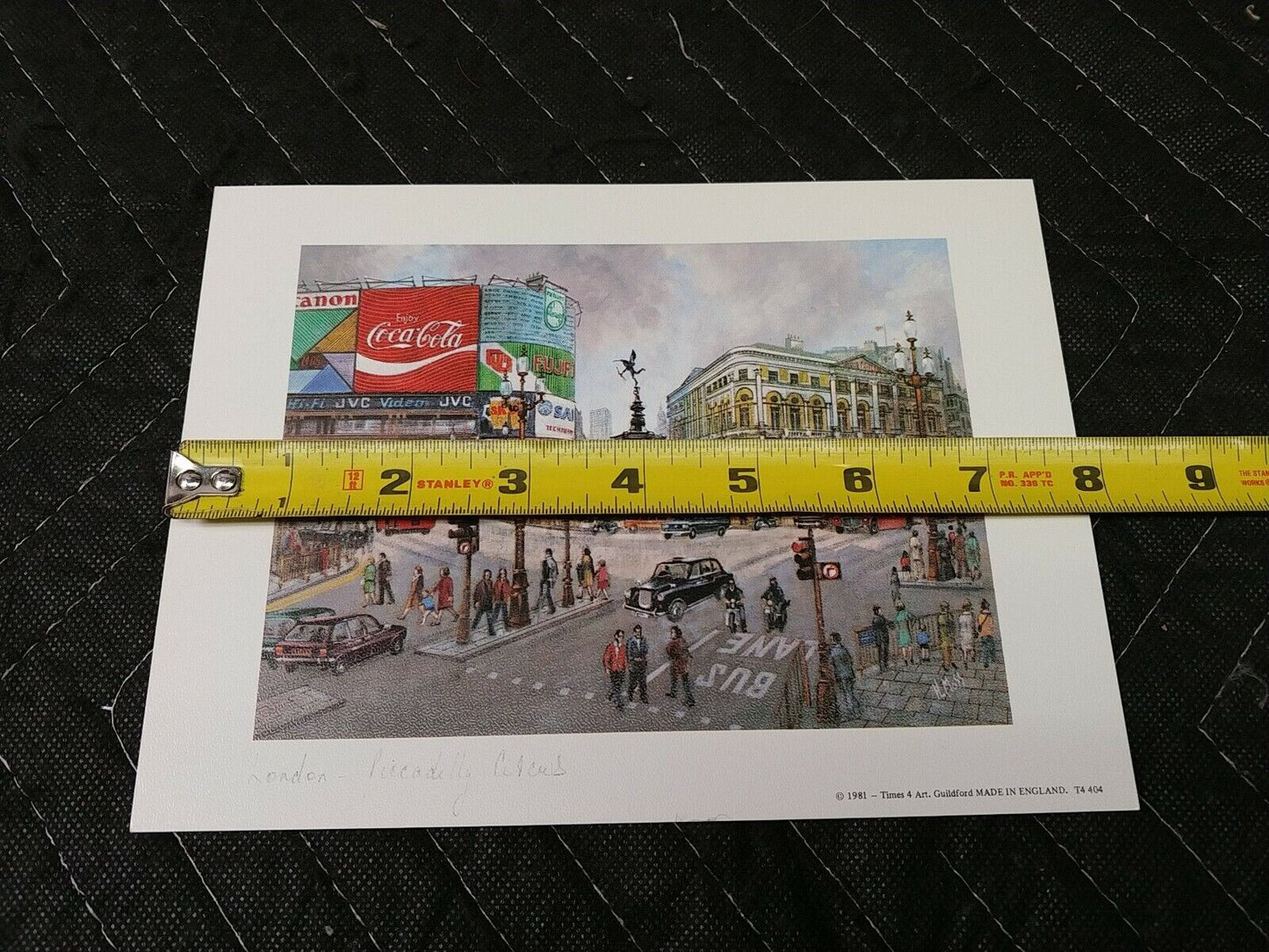 Coca-Cola Brand Picture London Piccadilly Circus Lithograph - H Moss