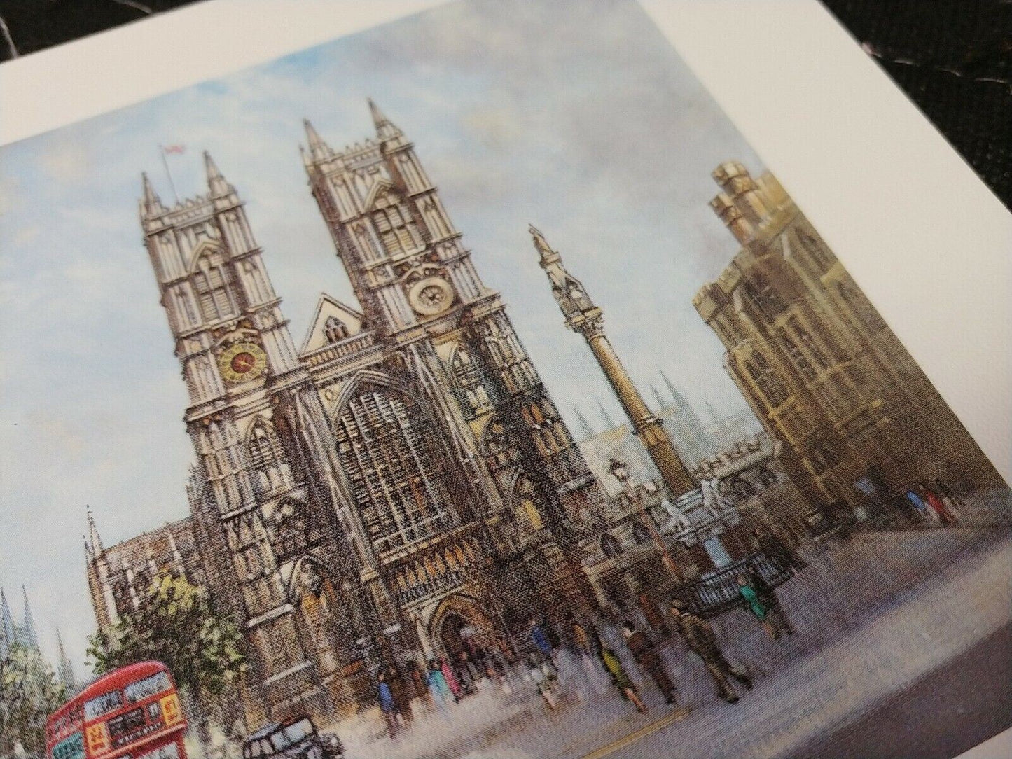 Westminster Abbey Big Ben & Coca-Cola Piccadilly Circus Lithograph 1981 - H Moss