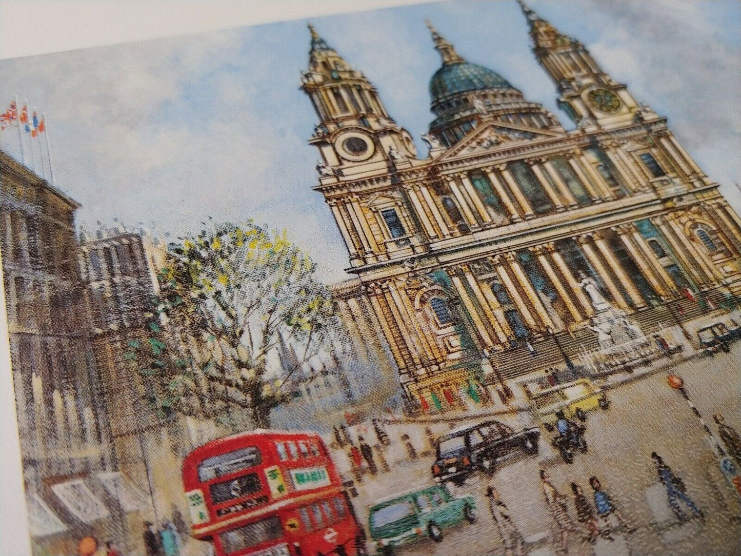 St Pauls Cathedral - London - Lithograph 1981 - H Moss