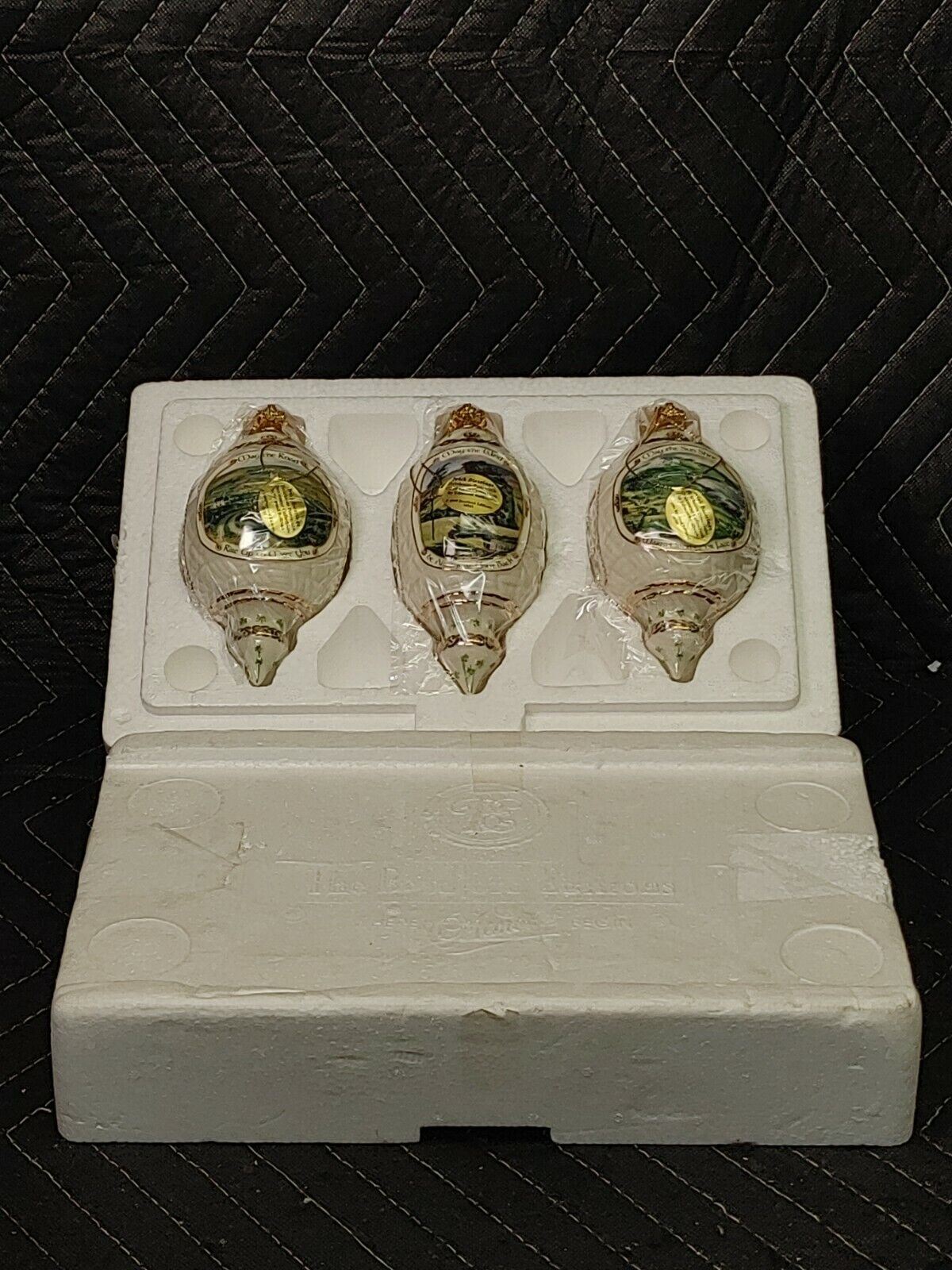 3 Vintage Irish Blessing Heirloom Christmas Ornaments Bradford - 1999 (#2)