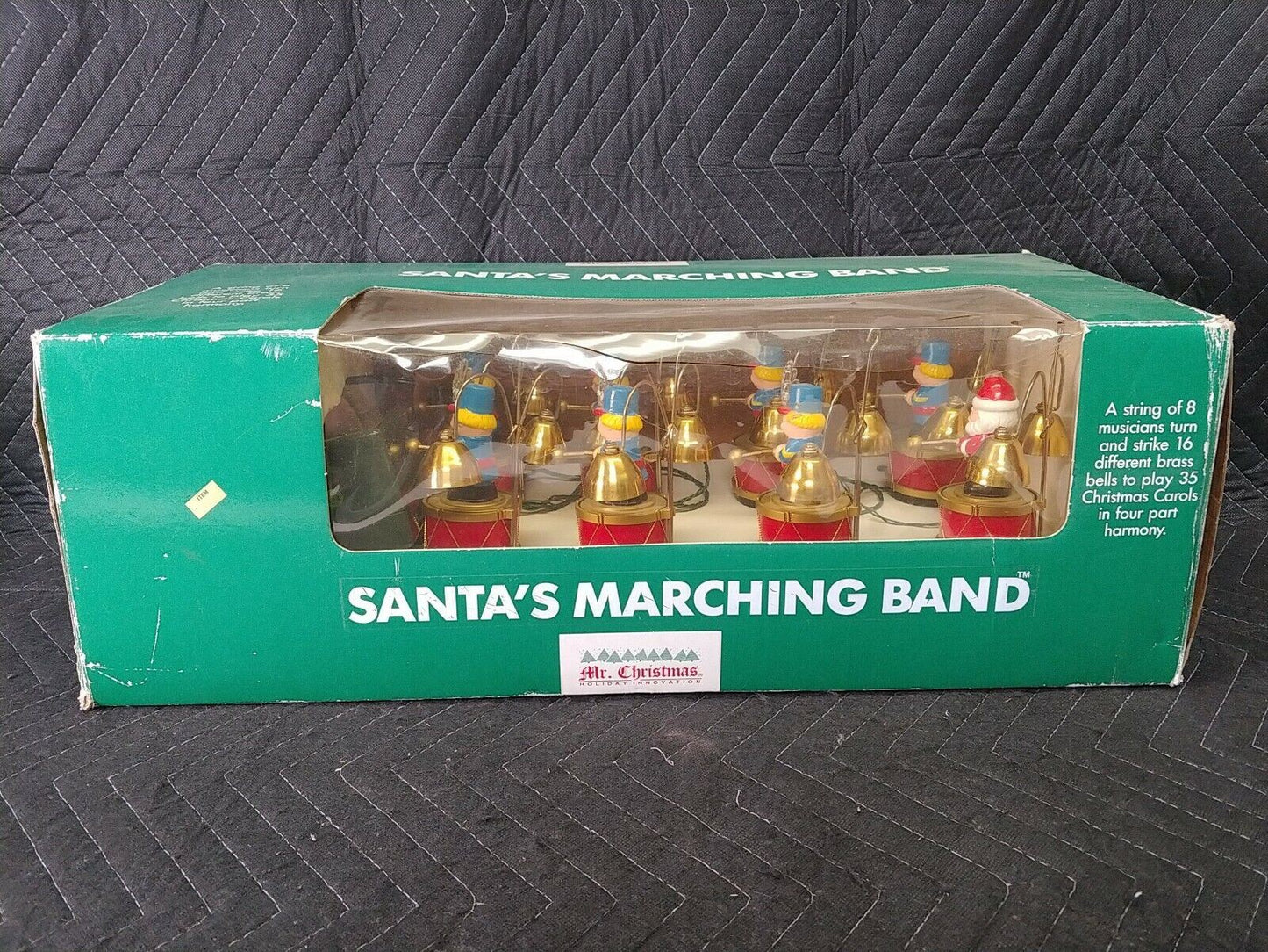 1991 Mr. Christmas Santas Marching Band Musical Holiday Display Lighted Bears