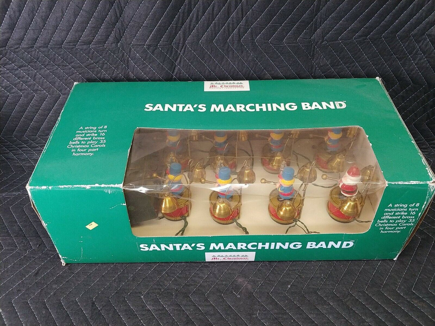 1991 Mr. Christmas Santas Marching Band Musical Holiday Display Lighted Bears