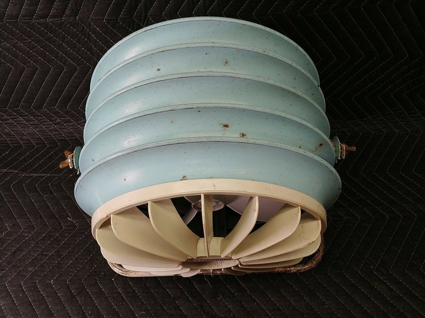 Vintage Westinghouse Riviera Floor Fan Turquoise Atomic Retro Mid Century AF-10