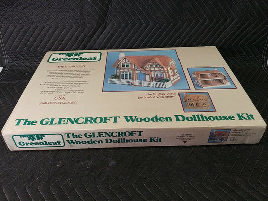 Vtg 1983 Greenleaf The Glencroft Wooden English Tudor Dollhouse Assembly Kit