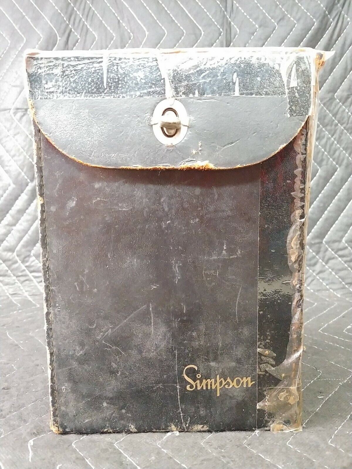 Vintage Simpson 260 Series lll Volt-Ohm-Milliammeter w/Case