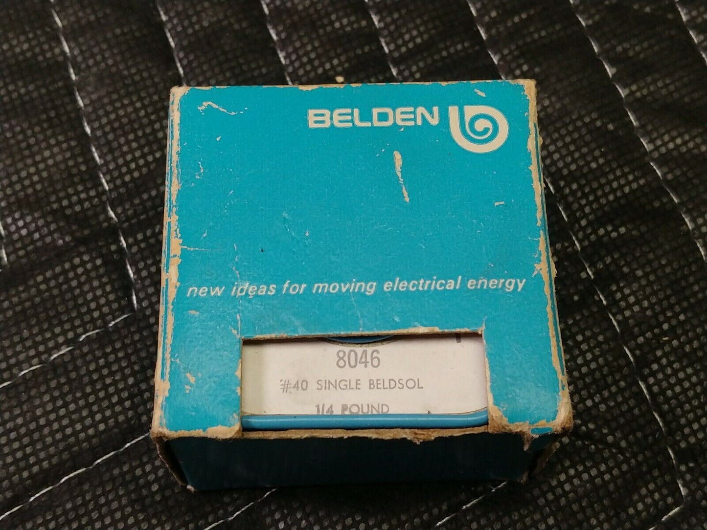 Vintage Belden 8046 1/4 Pound Wire Spool #40 Single Beldsol