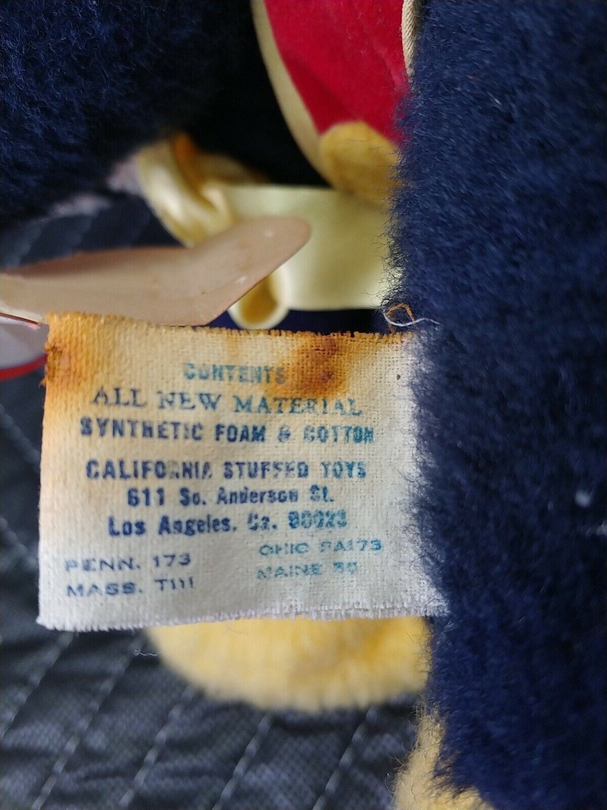 Vintage 15” Walt Disney's Plush Mickey Mouse California Stuffed Toys