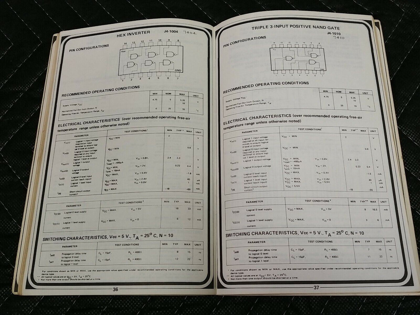 Vintage Calectro Digital Handbook GC Electronics 1973 Rockford Illinois