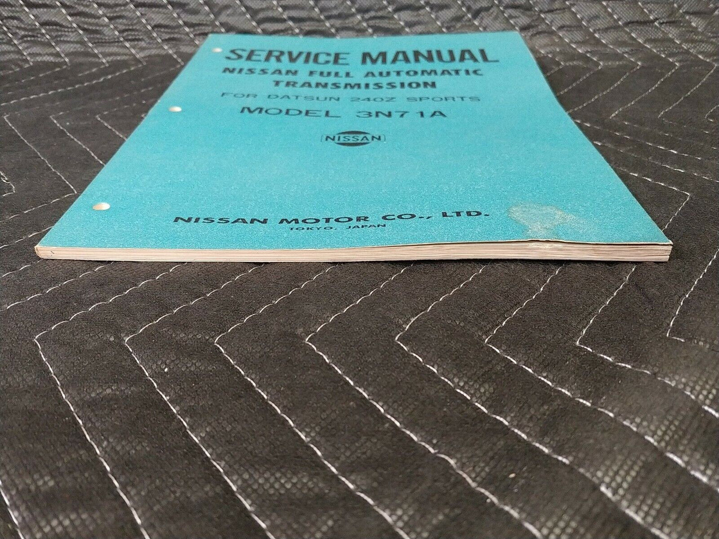 Nissan Model 3N71A Automatic Transmission Service Shop Repair Manual