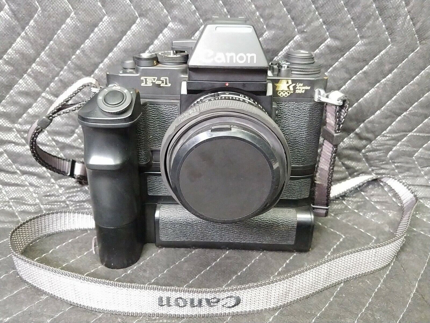 Canon New F-1 AE 1984 Los Angeles Olympic model from Japan W/ AE Motor Drive FN