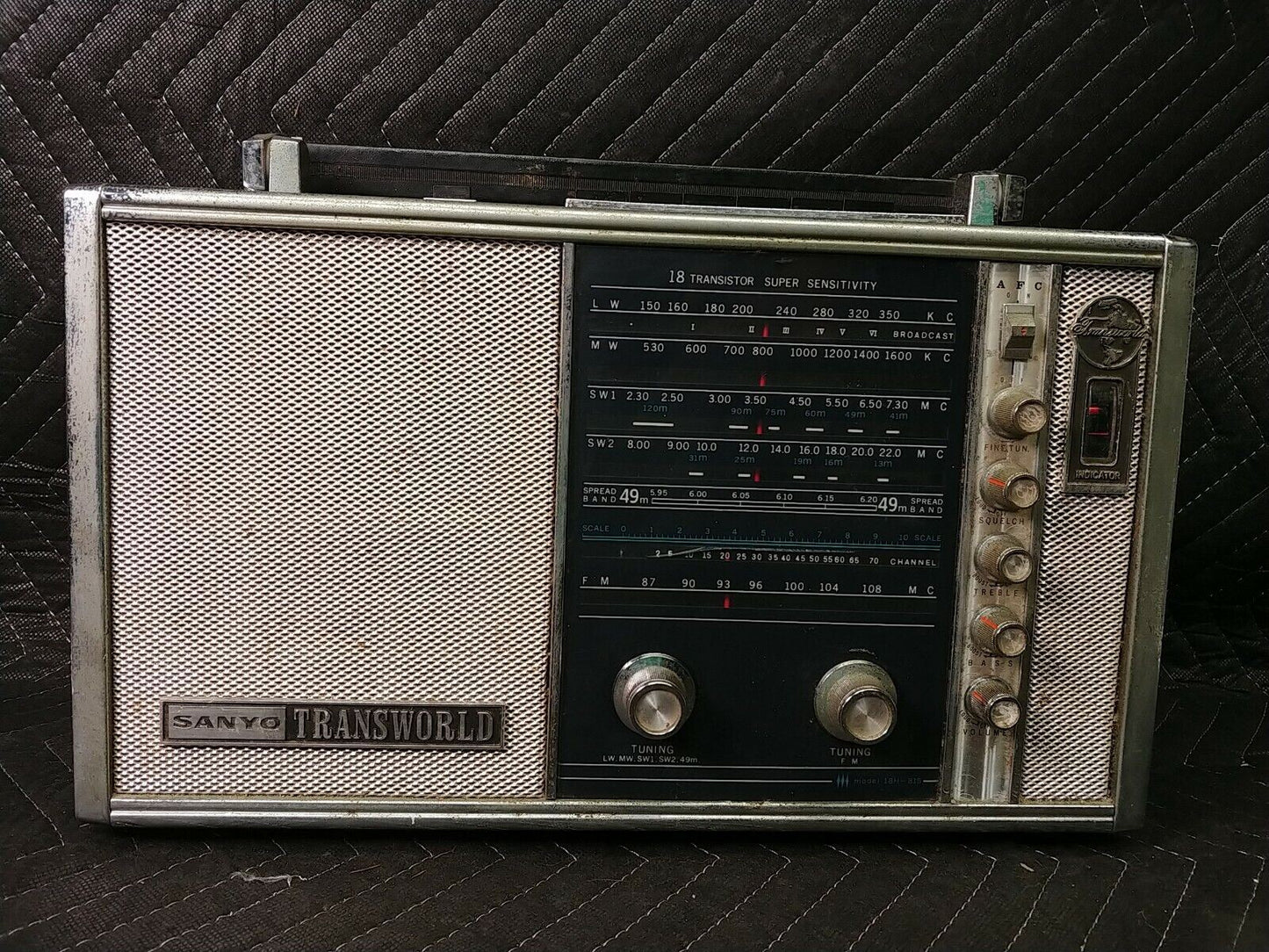 SANYO Transworld Model 18H-815 Transistor Radio Japan - Tested