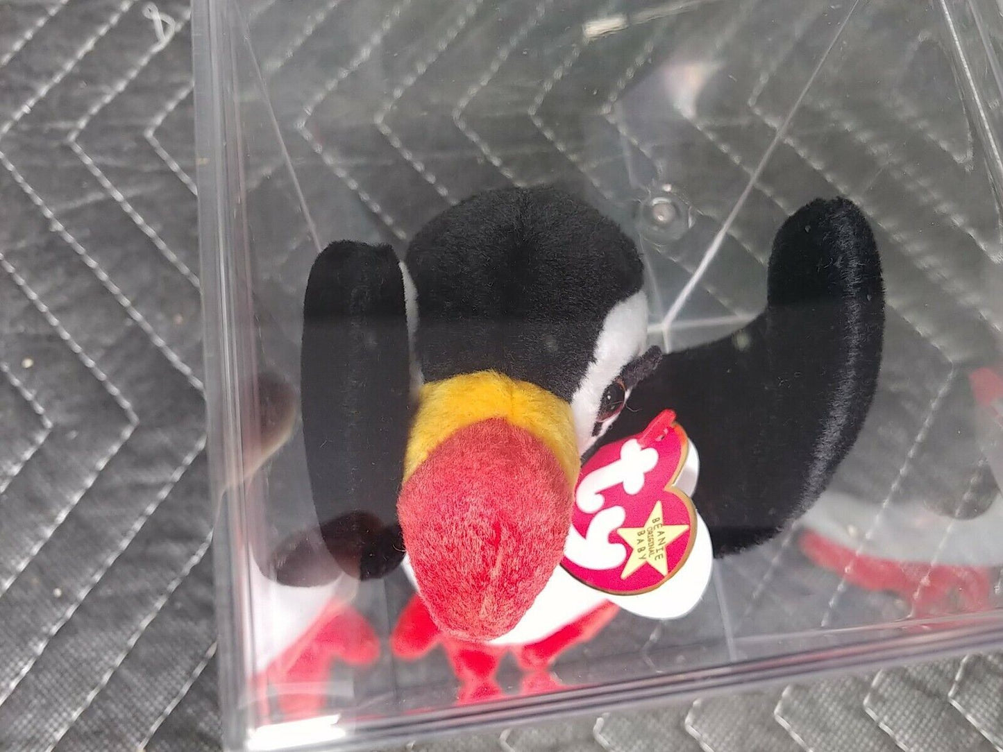 RARE Ty Beanie Baby Puffer 1997 4th Generation Hang Tag With Errors Retired 1998