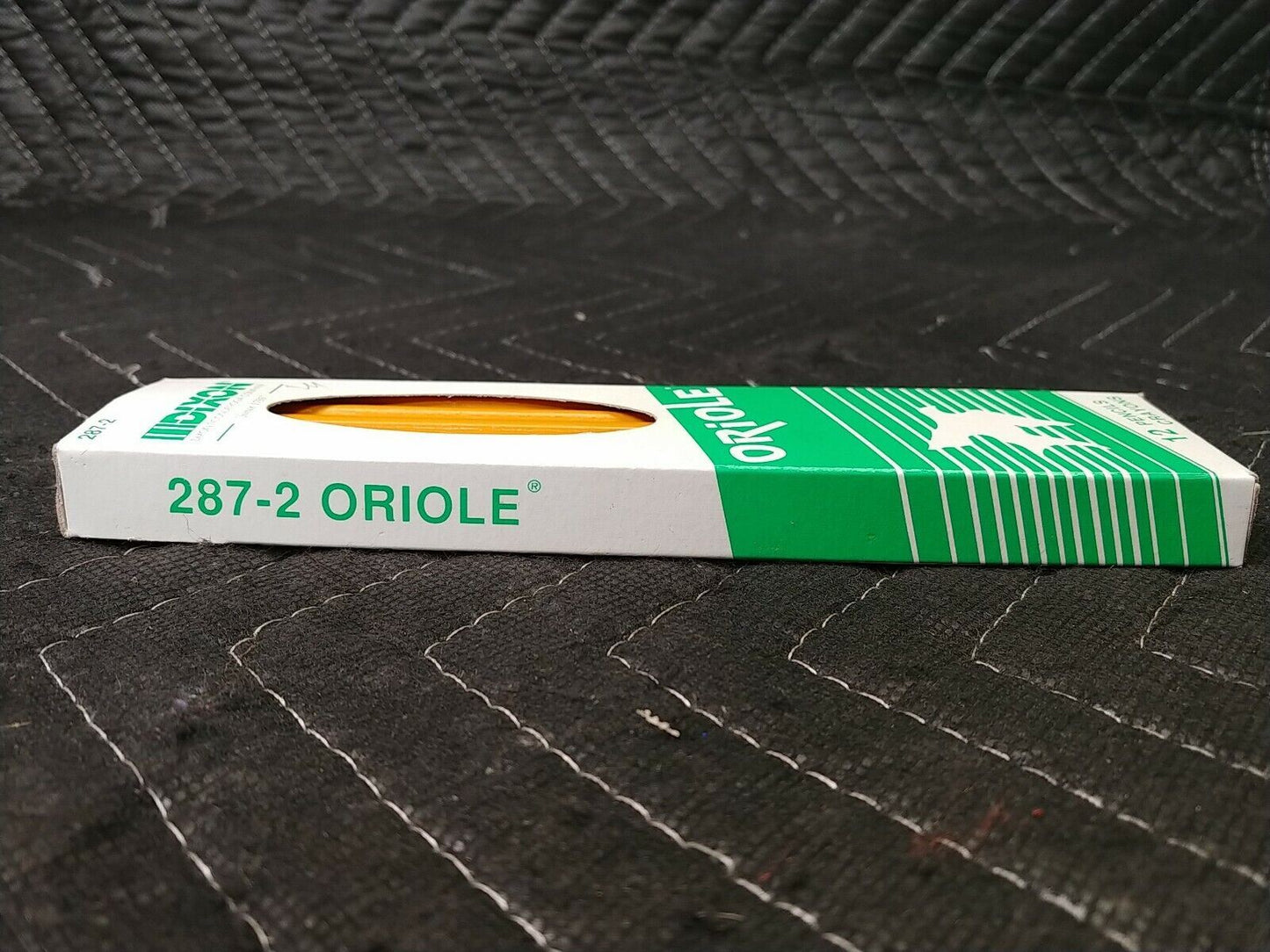 New! Vintage Dixon Ticonderoga Oriole 287-2 Pencils #2 HB Made In USA Pack Of 12