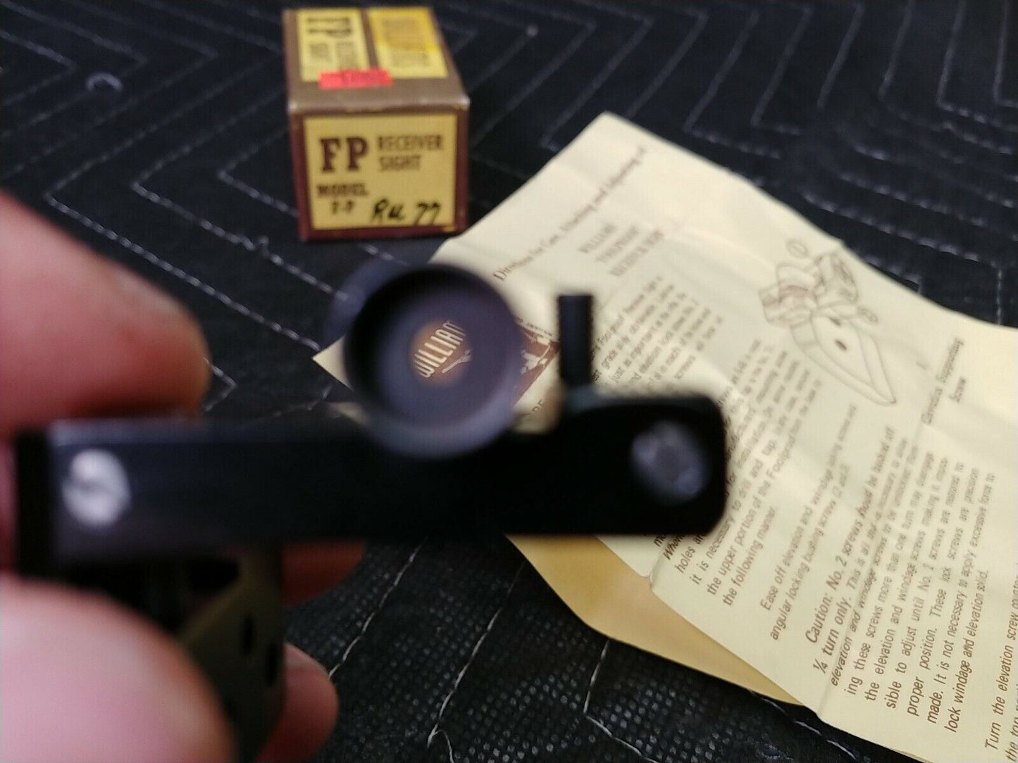 Williams - Fool Proof - Receiver Rear Sight-Moel FP- M1 Carbine.