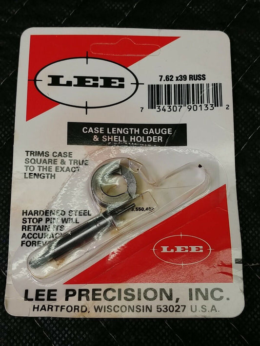 Lee Case Length Gauge & Shell Holder- 7.62x39 Russ