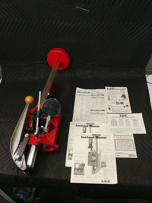 Lee Load-Master Reloading Press Carb w/38 Special/357 3 Die Set W/ Manuals