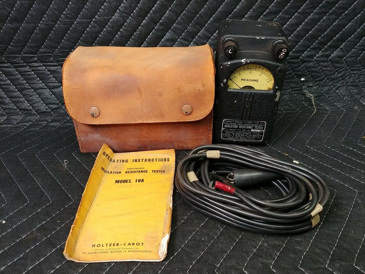 Vintage Holtzer-Cabot Insulation Resistance  Magohmmeter Tester