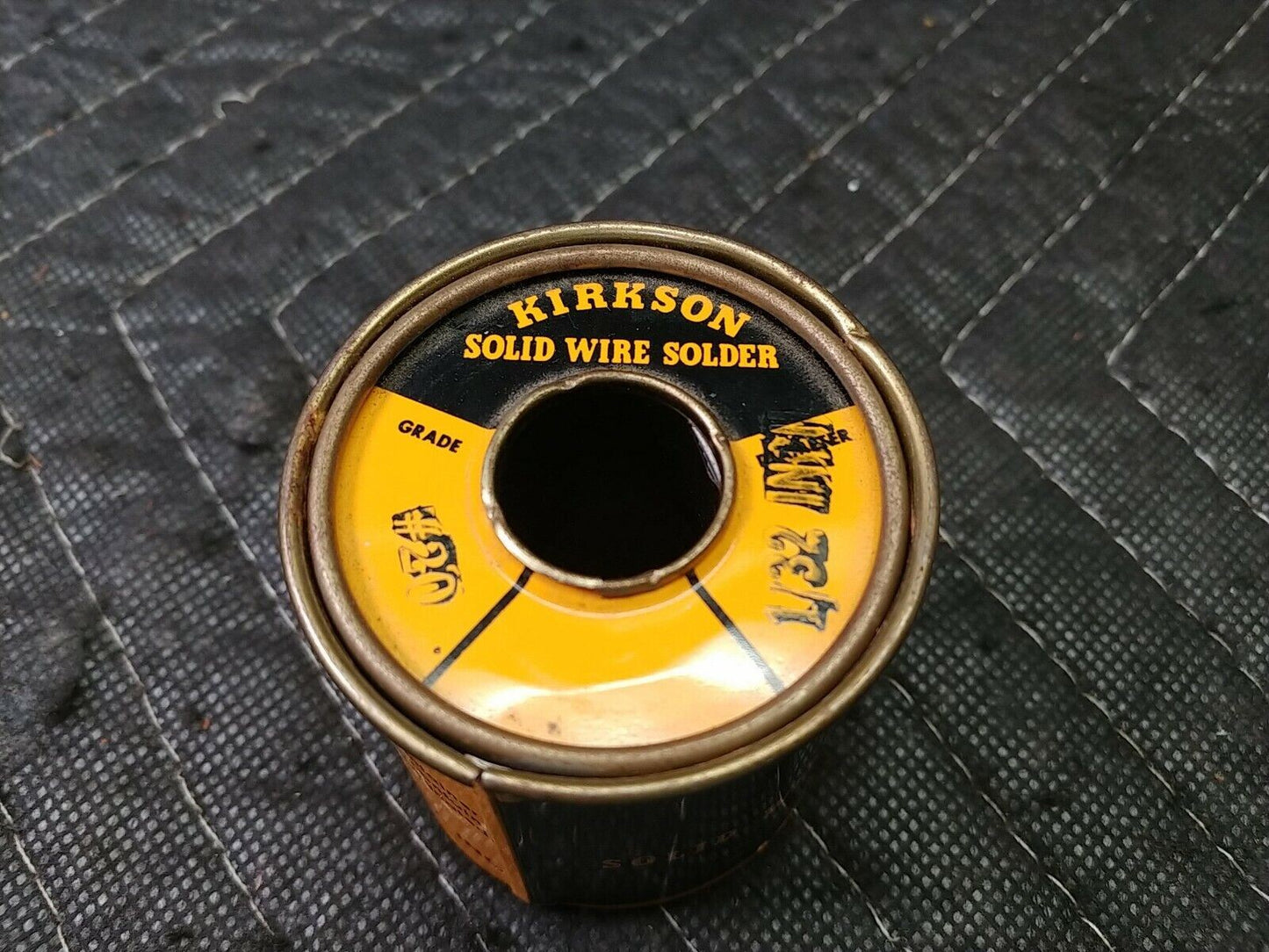 Vintage 1970 Kirkson Solid Wire Solder 1 LB Net Manufacturer Morris P. Kirk Inc