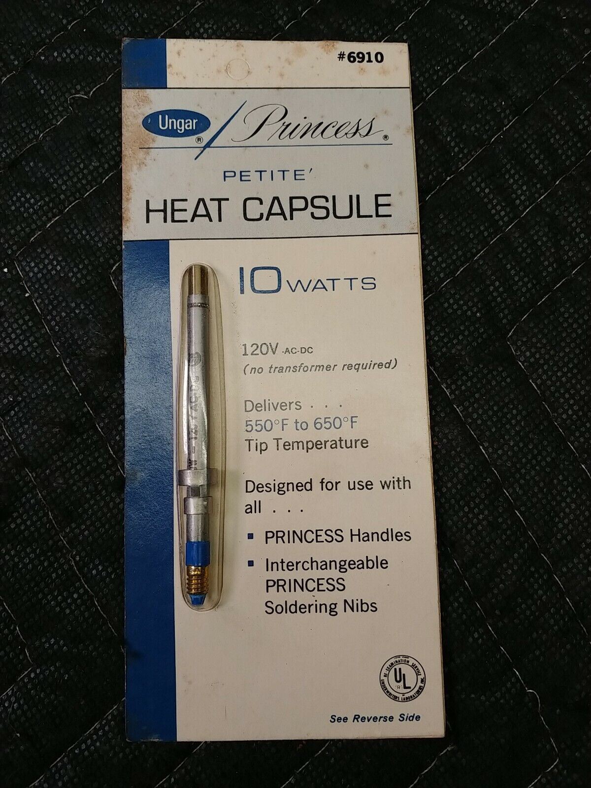 Ungar Princess  #6910 Petite Heat Capsule 10 Watt New In Sealed Package.