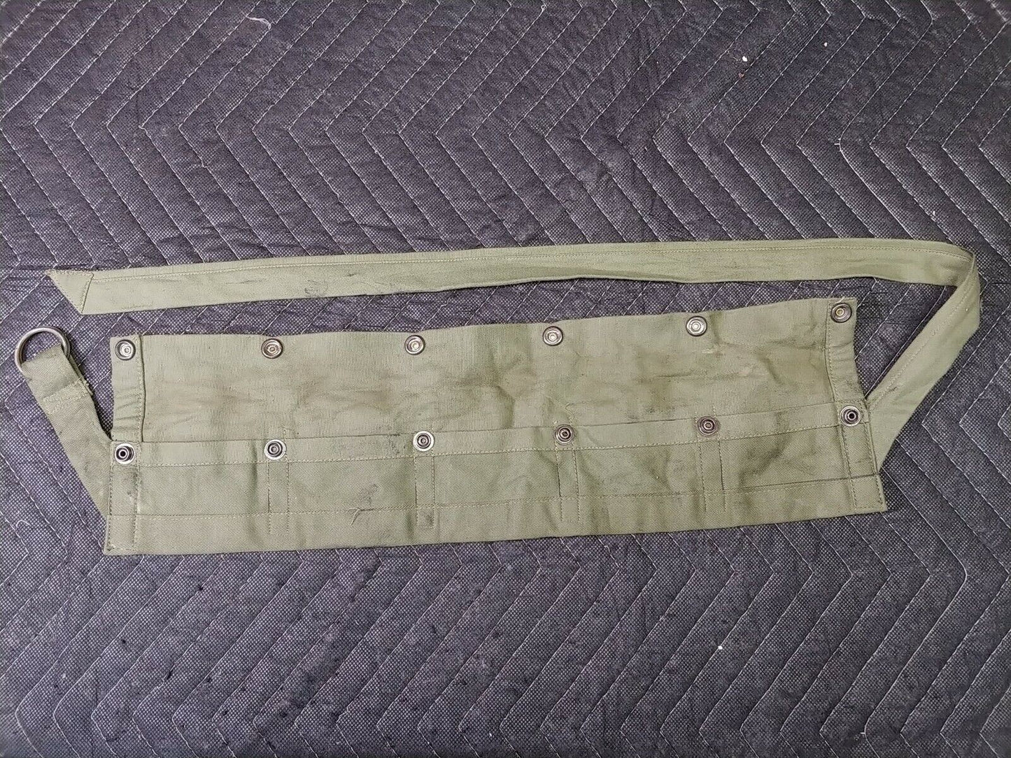 1960s VIETNAM WAR AUSTRALIAN MK1 5 POCKET AMMUNITION BELT BANDOLIER