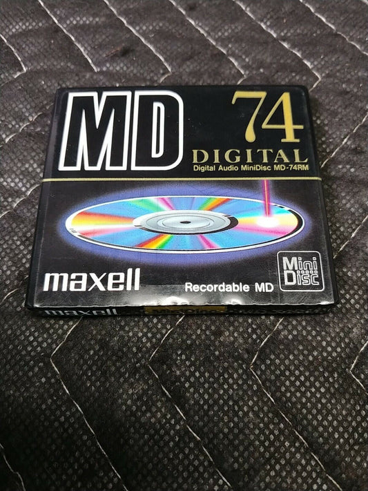 Maxell recordable blank MiniDisc 74 min MD-74RM New Sealed Made In Japan