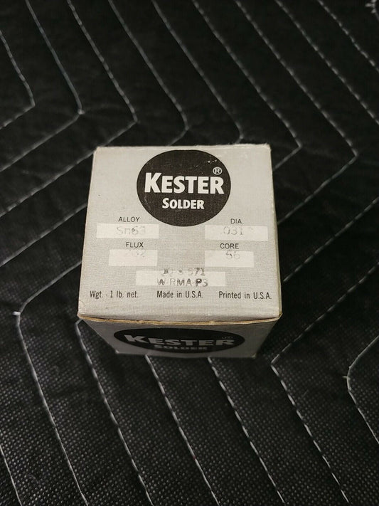 Kester 232" Resin Core Solder Alloy QQ-S-571 W-RMA-P3 .031" Diameter Core #56