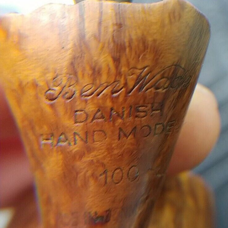 BEN WADE DANISH ESTATE PIPE - MODEL 100 - STRAIGHT GRAIN - HAND MADE