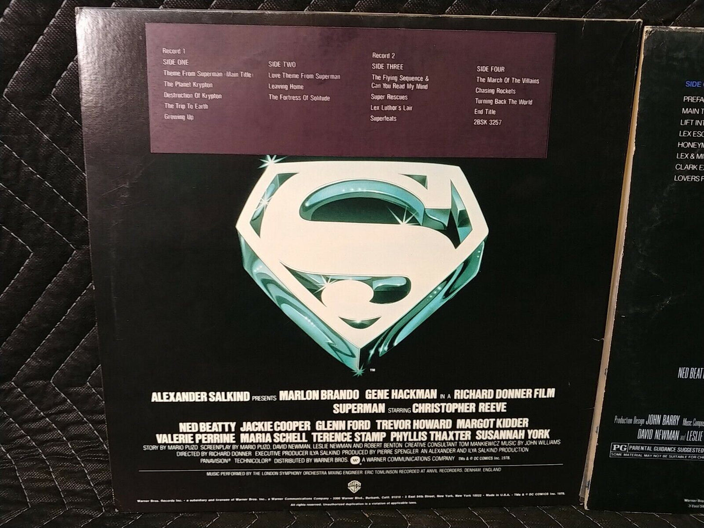 Superman the Movie & Superman II - Original Soundtrack LP Vinyl Record