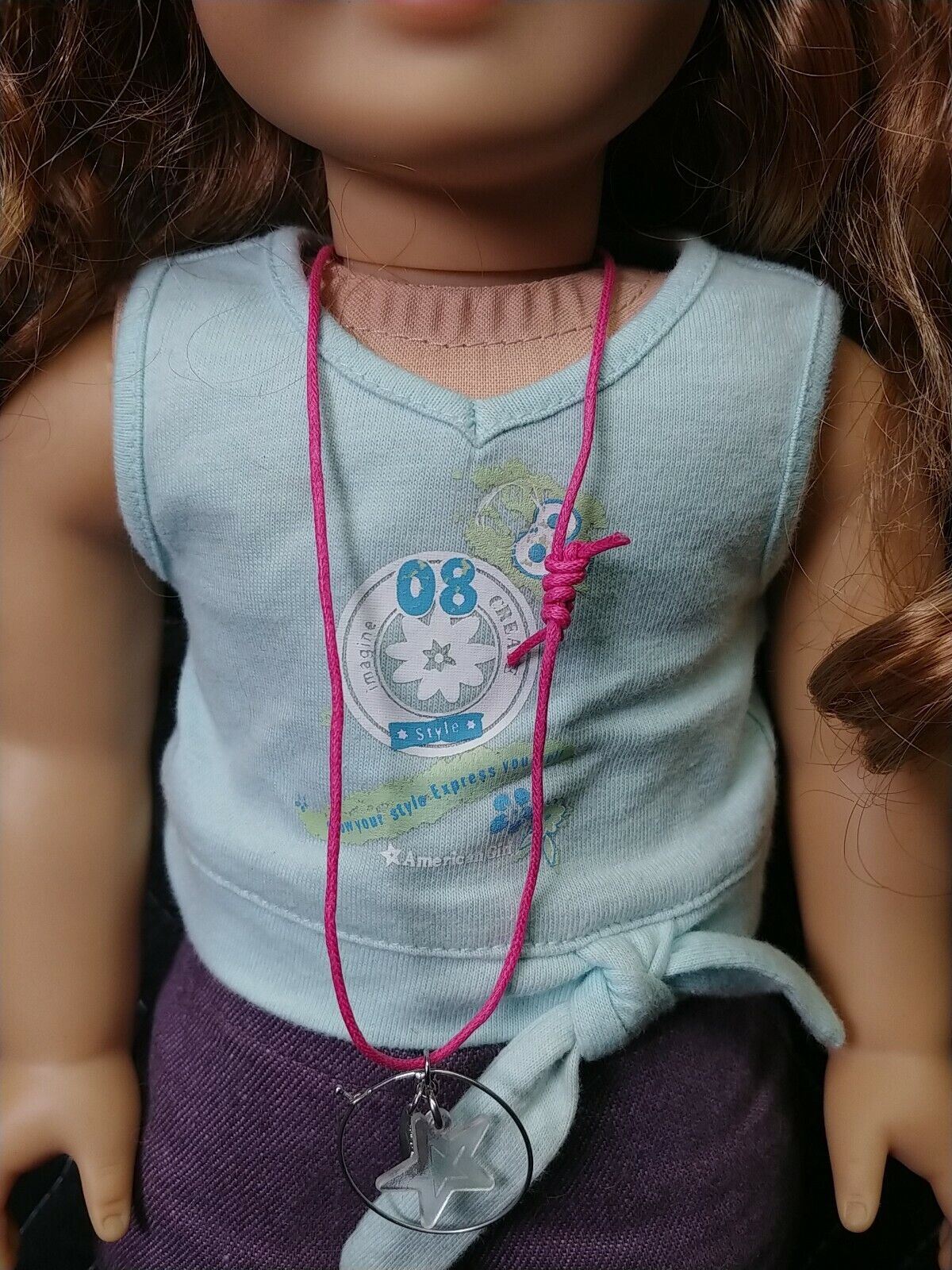 American Girl Truly Me Doll #35 Light Brown Hair, Blue Eyes with clothes 18in