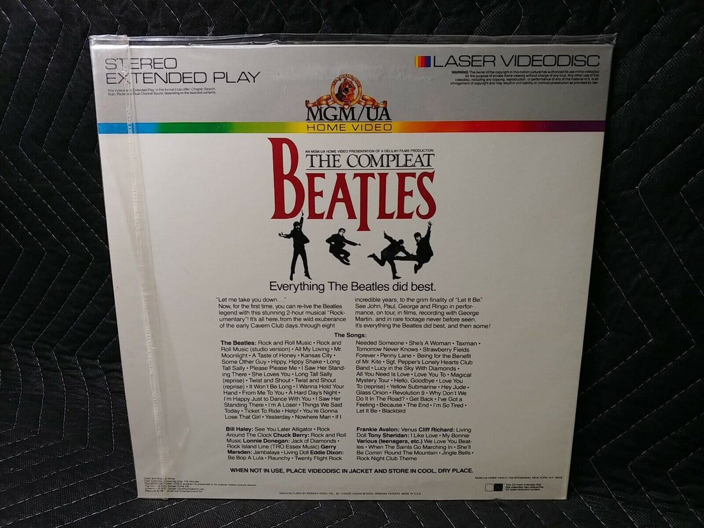 The Beatles ~ The Complete Beatles | Original 1982 CED Laser Disc -