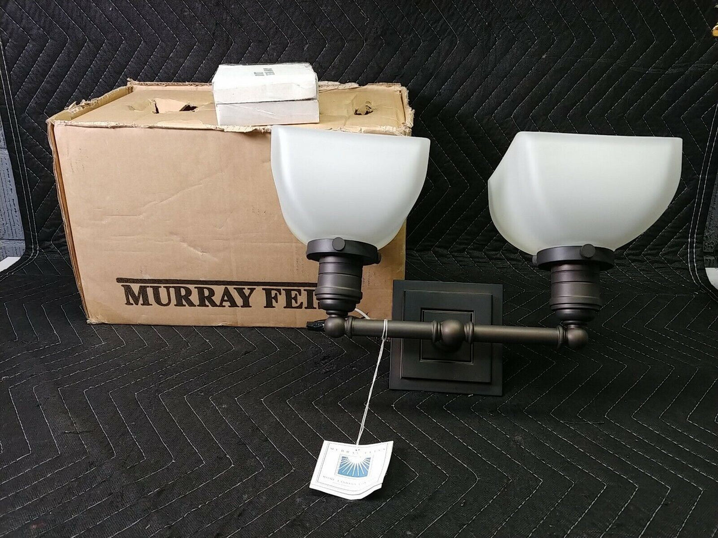 BRAND NEW Murray Feiss VS7902-ORB 2 Light Vanity Fixture Oil Rubbed Bronze NOS