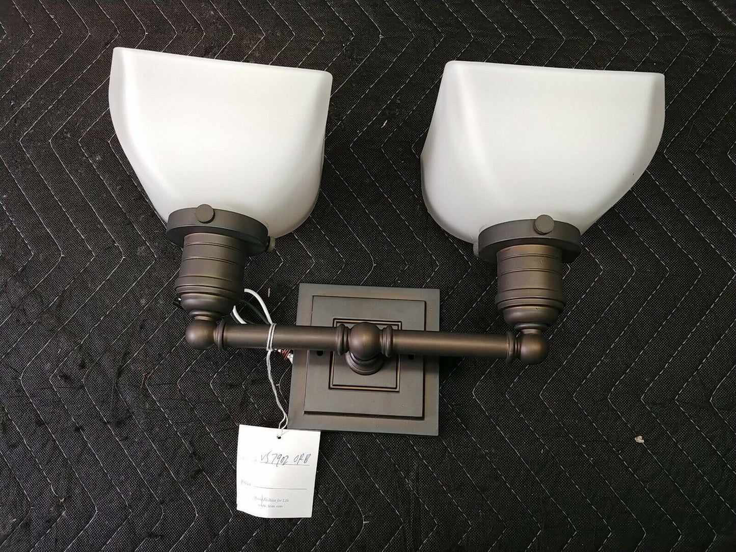 BRAND NEW Murray Feiss VS7902-ORB 2 Light Vanity Fixture Oil Rubbed Bronze NOS