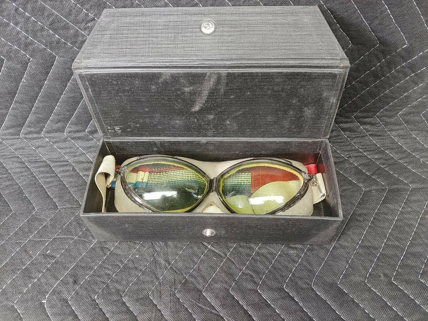 Wilson MKI WWII Era Pilot Goggle in Original Box - MK1 Goggles