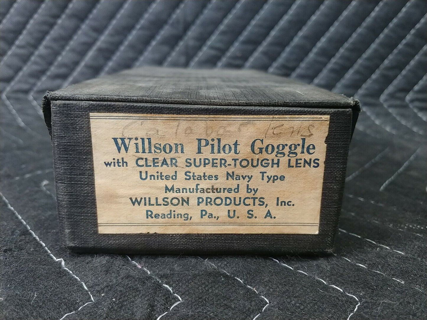 Wilson MKI WWII Era Pilot Goggle in Original Box - MK1 Goggles