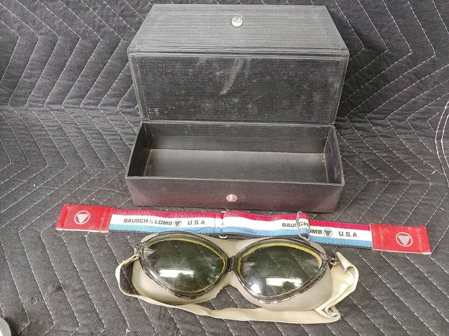 Wilson MKI WWII Era Pilot Goggle in Original Box - MK1 Goggles