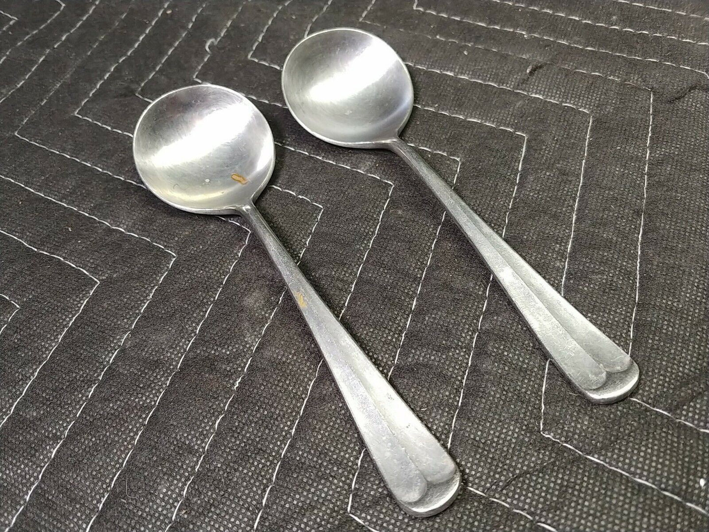 Towle Supreme Liberty Belle SCC Stainless Gumbo Cream Soup Spoons 2pcs